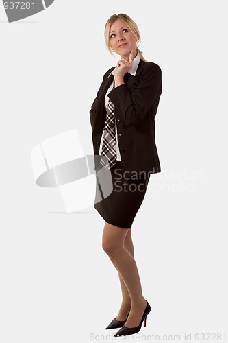 Image of Business woman thinking