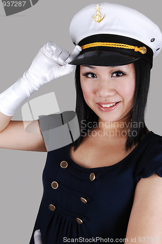 Image of Happy Chinese sailor.