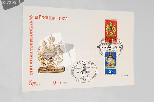 Image of 1st day letter from Munich.