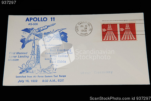 Image of An 1st day letter from Apollo 11.