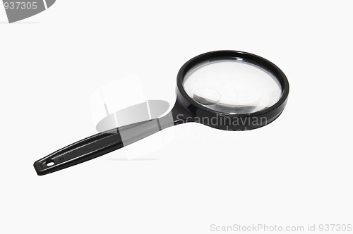 Image of Black magnifying glass.