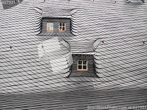 Image of The roof of an old house in Germany