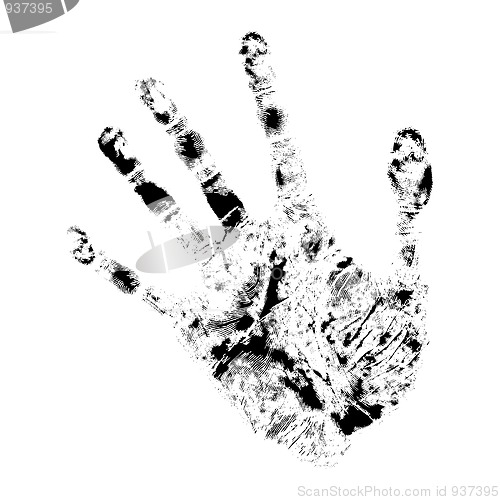 Image of Realistic hand print