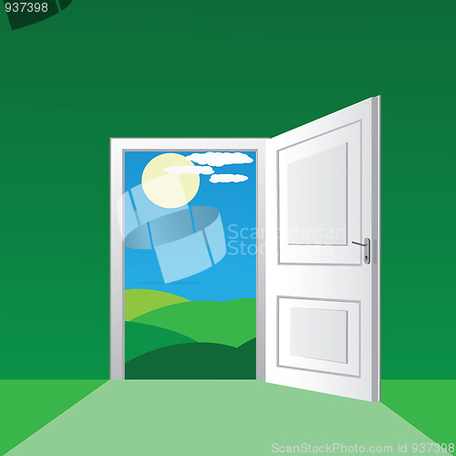 Image of open door