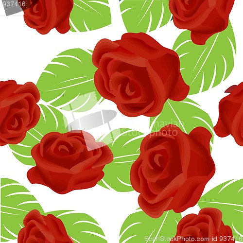 Image of Red rose pattern