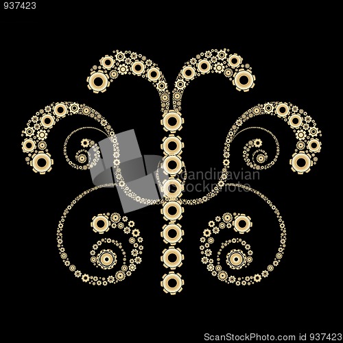 Image of Golden gears design