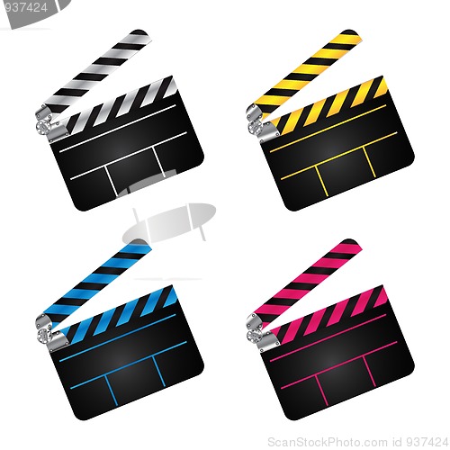 Image of movie clapper boards