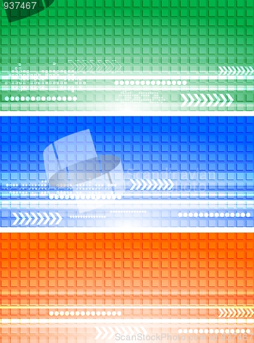 Image of Set of abstract banners (eps 10)