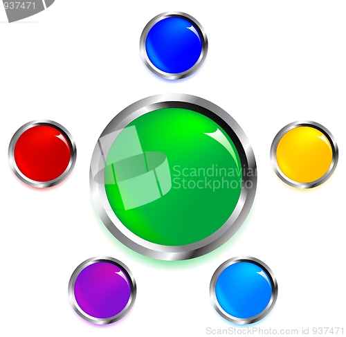 Image of Glossy buttons