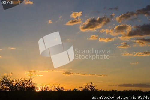 Image of African sunset