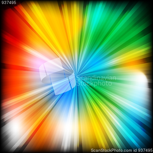 Image of Multi-coloured beams - eps 10