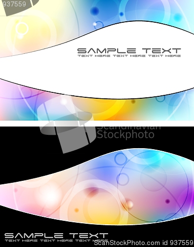 Image of Bright banners set - eps 10