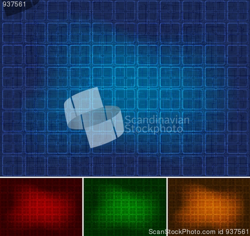 Image of Dark backgrounds set - eps 10