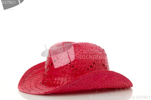 Image of Red Straw hat
