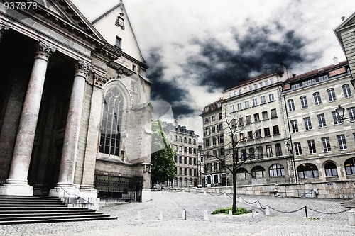 Image of Cathedral Saint Pierre in Geneva, Switzerland 