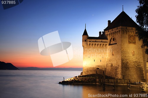 Image of The Chillon castle in Montreux, Switzerland