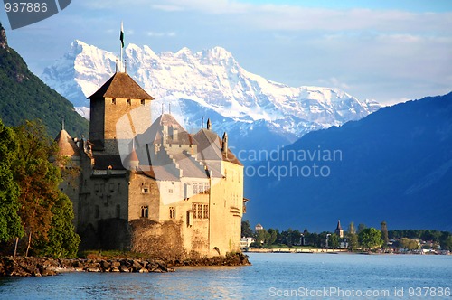 Image of The Chillon castle in Montreux, Switzerland