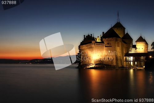 Image of The Chillon castle in Montreux, Switzerland