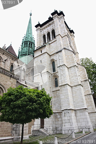 Image of Cathedral Saint Pierre in Geneva, Switzerland 