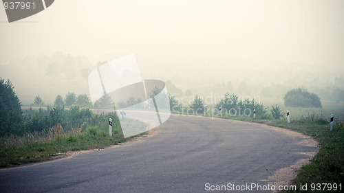 Image of Road in the fog