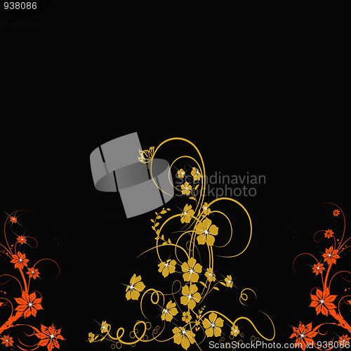 Image of  abstract floral background 