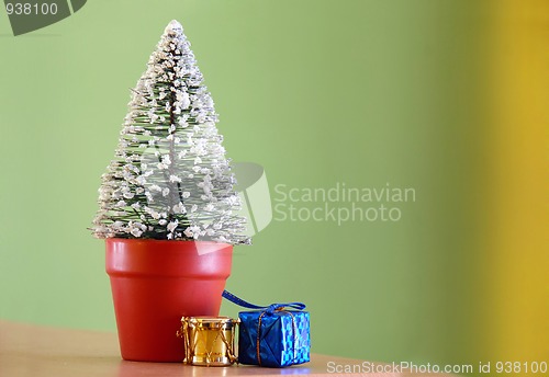 Image of Christmas decorative fir tree