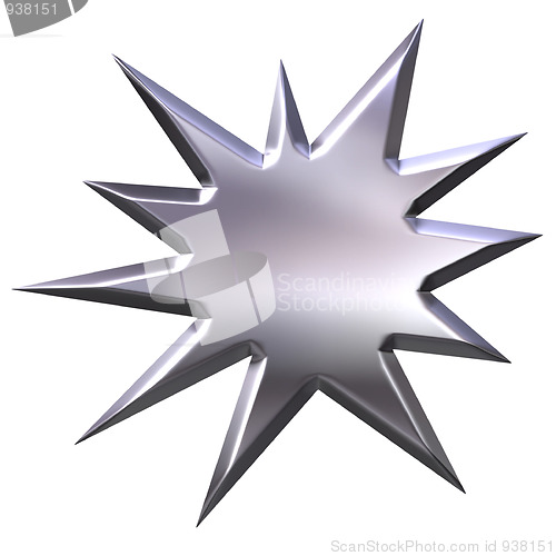 Image of 3D Silver Starburst