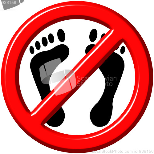 Image of Do Not Step 3D Sign