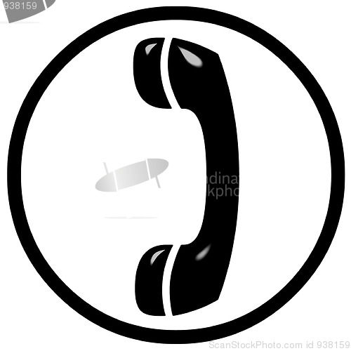 Image of 3D Telephone Sign