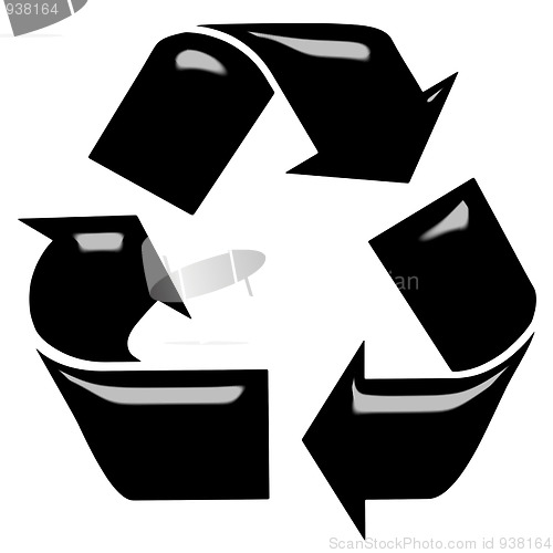 Image of 3D Recycling Symbol 