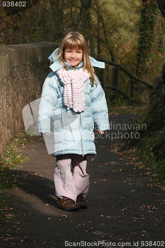 Image of girl in forest