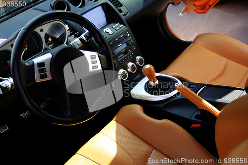 Image of Modern sport car interior