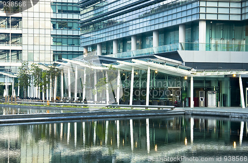 Image of modern office building at day in hong kong shoot at outside