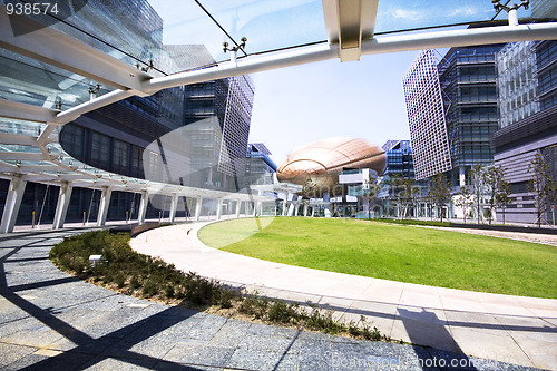 Image of modern office building at day in hong kong