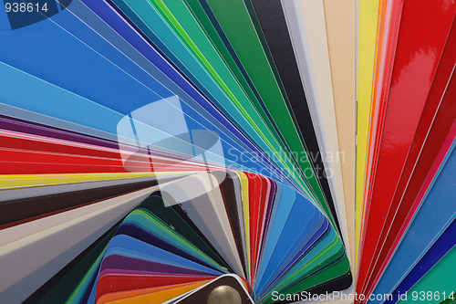 Image of color palette background