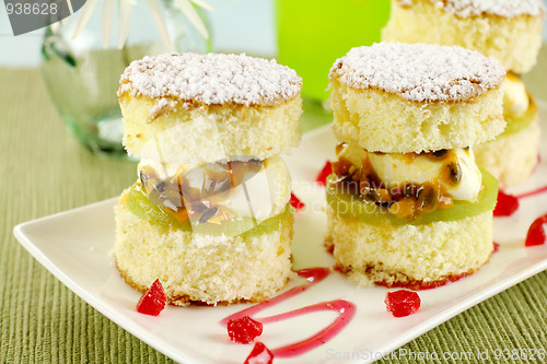 Image of Passionfruit Sponge Stack