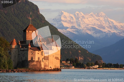 Image of The Chillon castle in Montreux (Vaud),Switzerland