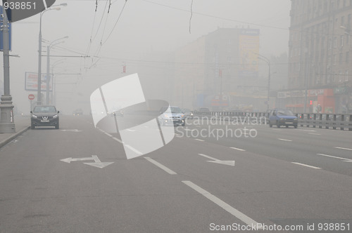 Image of Smog over Moscow Street