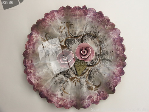 Image of Decorative rose plate