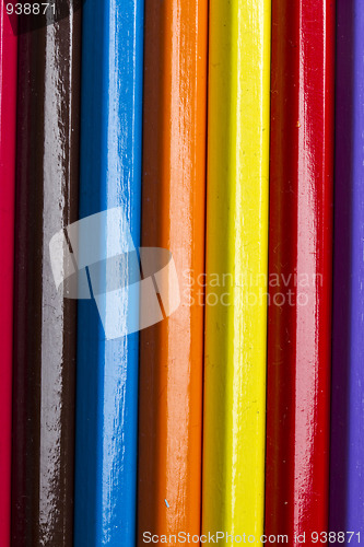 Image of Texture of color pencils background