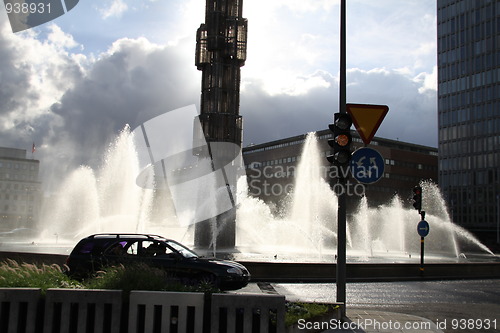 Image of Fountain on Sergels torg in Stockholm