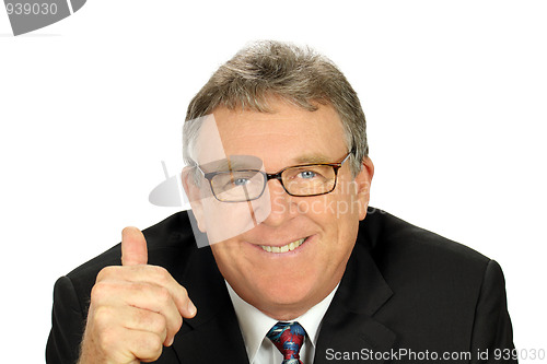 Image of Thumbs Up Businessman