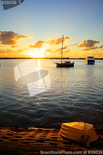 Image of Up Turned Dinghy