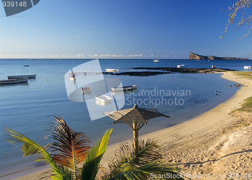 Image of Beach and bay at Cape Malheureux Mauritius Island