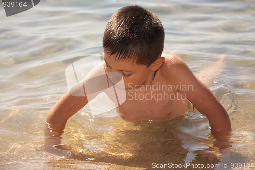 Image of Boy on seashore