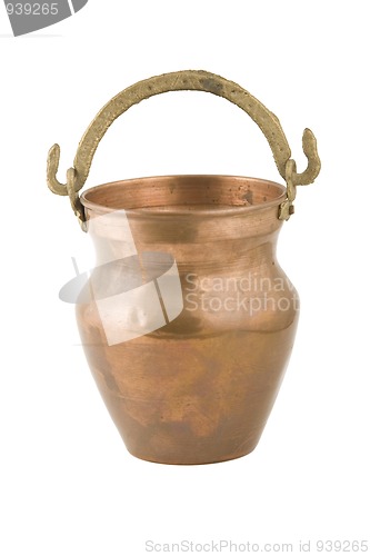 Image of vintage copper container