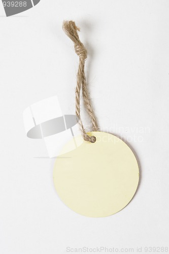 Image of round blank tag