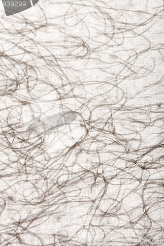 Image of hand-made paper with fabric wire