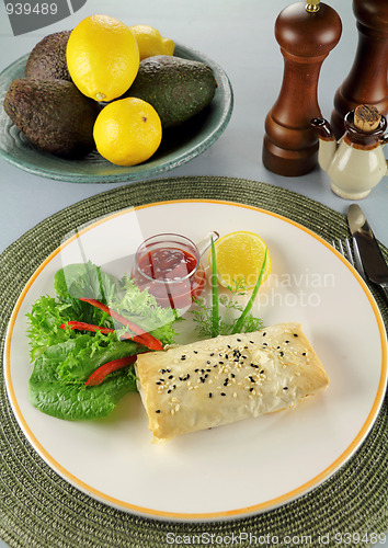 Image of Carrot And Feta Filo Rolls