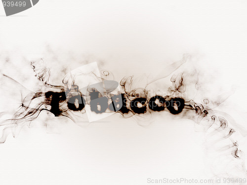 Image of Word in smoke